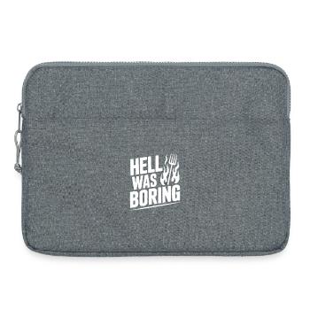 Hell Was Boring - Laptop bag 15" - heather grey - Front