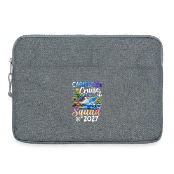 Caribbean Cruise Squad 2027 - Laptop bag 15" - heather grey - Front