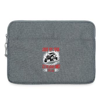 UTV Off Road 4 Wheeler Side by side - Laptoptasche 15" - Grau meliert - Vorne