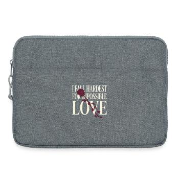 Vampiric Romantic Romance Goth Dark - Laptop bag 15" - heather grey - Front