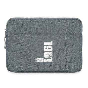 65 Year Old 1961 Man Woman Birthday Gift - Laptop bag 15" - heather grey - Front