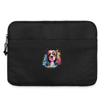 Cavalier King Charles Spaniel Chien Coloré - Sacoche pour ordinateur portable 15 pouces - noir - Devant