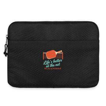 Pickleball lebt besser im Net Joy Of - Laptoptasche 15" - Schwarz - Vorne