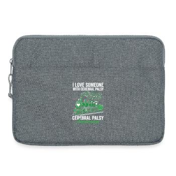Sensibilisation à la paralysie cérébrale de l’amour - Sacoche pour ordinateur portable 15 pouces - gris chiné - Devant