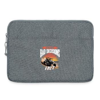 UTV Off Road 4 Wheeler Side by side - Laptoptasche 15" - Grau meliert - Vorne