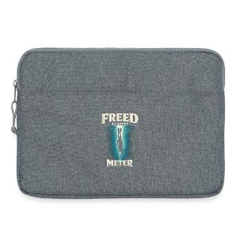 Freediving Freed By Every Meter - Laptop bag 15" - heather grey - Front