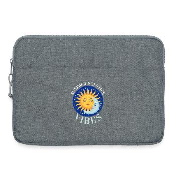 Litha Pagan: Sommersonnenwende, Mittsommer, Mittsommer, Mittsommer. - Laptoptasche 15" - Grau meliert - Vorne