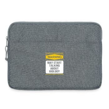 Strukturformel Molekül - Laptoptasche 15" - Grau meliert - Vorne
