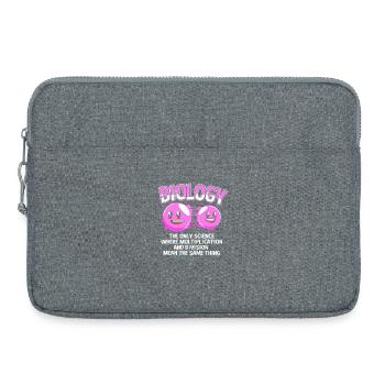 Molekül Strukturformel - Laptoptasche 15" - Grau meliert - Vorne