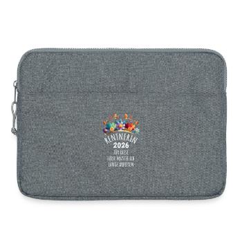 Rente | Rentnerin 2026 | Ruhestand Pension - Laptoptasche 15" - Grau meliert - Vorne