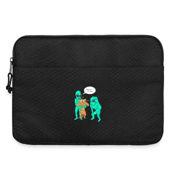 Außerirdische haben Katzenhemd gefunden - Laptoptasche 15" - Schwarz - Vorne
