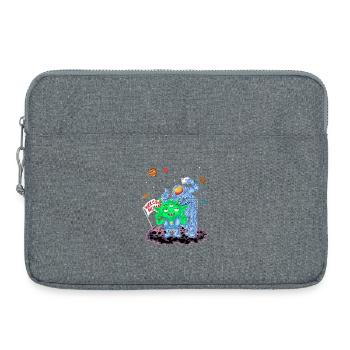 Welcome Humans Alien-Shirt - Laptoptasche 15" - Grau meliert - Vorne