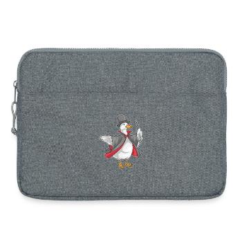Baguette de Magicien Canard - Sacoche pour ordinateur portable 15 pouces - gris chiné - Devant