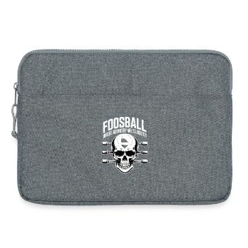 Table Soccer Evolution Funny Foosball Foosball - Laptop bag 15" - heather grey - Front