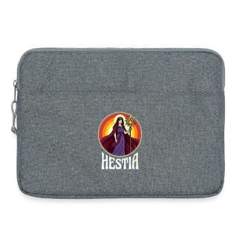 Déesse du Cercle de Feu Hestia - Sacoche pour ordinateur portable 15 pouces - gris chiné - Devant