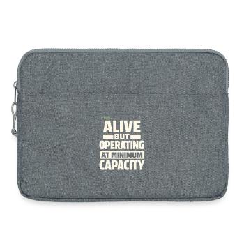 Ausgebrannter Millennial, Müder Erwachsener, - Laptoptasche 15" - Grau meliert - Vorne