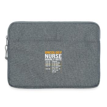 Cancer de l’enfant Survivant du cancer Le cancer pue - Sacoche pour ordinateur portable 15 pouces - gris chiné - Devant