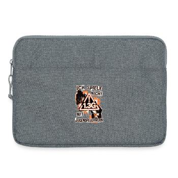 Pyro Feuerwerk Pyrotechniker - Laptoptasche 15" - Grau meliert - Vorne