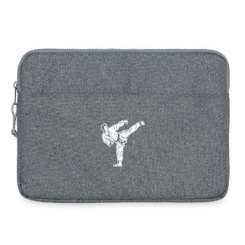 Karate Boy - Laptop bag 15" - heather grey - Front