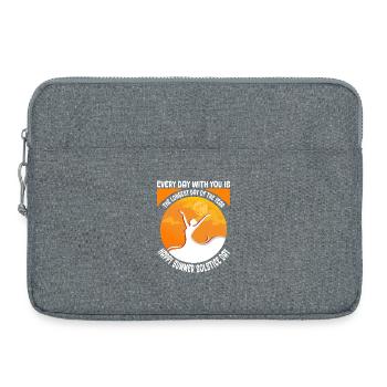 Litha Pagan: Sommersonnenwende, Mittsommer, Mittsommer, Mittsommer. - Laptoptasche 15" - Grau meliert - Vorne