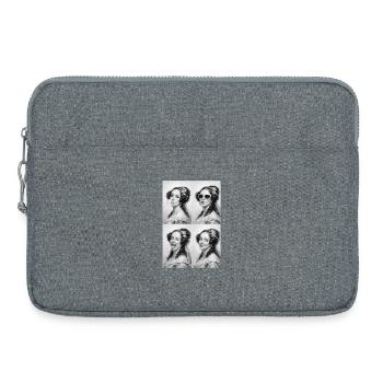 Ada Lovelace Collage - Laptop bag 15" - heather grey - Front