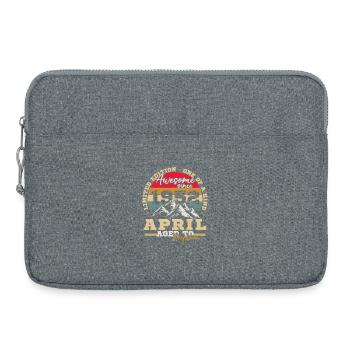 April 1952 Vintage-Geburtstagsgeschenk - Laptoptasche 15" - Grau meliert - Vorne