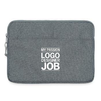 Logo Designer My Passion My Creative Designer - Laptop bag 15" - heather grey - Front
