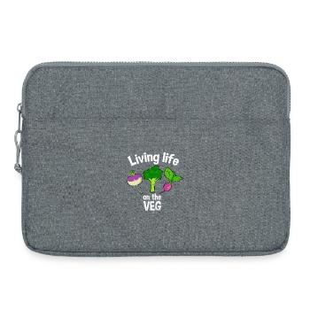 Veg-Life: Leben auf dem Gemüse leben - Laptoptasche 15" - Grau meliert - Vorne