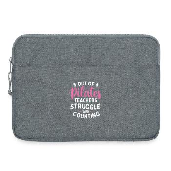 5 sur 4 Professeurs de Pilates Comptant les blagues - Sacoche pour ordinateur portable 15 pouces - gris chiné - Devant