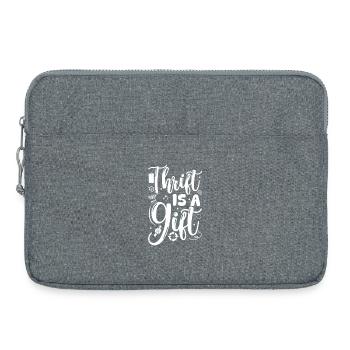 Thrift Shop Thrift Is A Gift Love Thrifting - Laptoptasche 15" - Grau meliert - Vorne