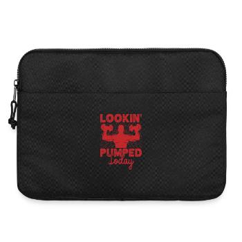 Fitness Motivation Bodybuilder Lookin Pumped Today - Laptop bag 15" - black - Front