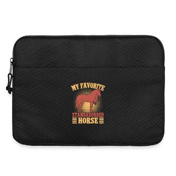 Cheval standardbred préféré du cavalier amateur - Sacoche pour ordinateur portable 15 pouces - noir - Devant