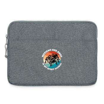 Dictons de la tarentule à genoux rouge - Sacoche pour ordinateur portable 15 pouces - gris chiné - Devant