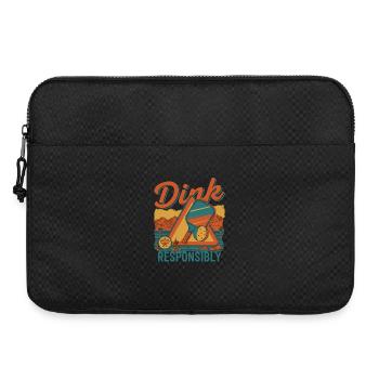 Joueur drôle de pickleball Dink Responsible Love - Sacoche pour ordinateur portable 15 pouces - noir - Devant