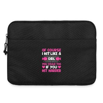 Frappe comme une fille Coup fort Empowerment - Sacoche pour ordinateur portable 15 pouces - noir - Devant