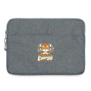 Énergie de la Fille Tigre - Sacoche pour ordinateur portable 15 pouces - gris chiné - Devant
