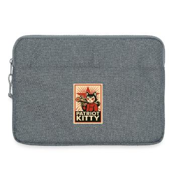 Art de la fusée Patriot Kitty - Sacoche pour ordinateur portable 15 pouces - gris chiné - Devant