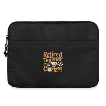 Retired Teacher Before Instructor Coffee Lover - Laptop bag 15" - black - Front