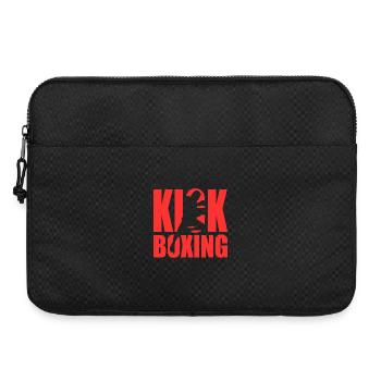 Silhouette du kickboxing - Sacoche pour ordinateur portable 15 pouces - noir - Devant