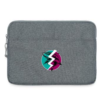 Requin Électrique Fendu - Sacoche pour ordinateur portable 15 pouces - gris chiné - Devant