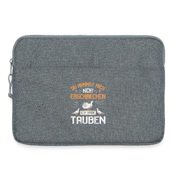 Taubenflüsterer brieftaubenzucht Taubenzüchter - Laptoptasche 15" - Grau meliert - Vorne