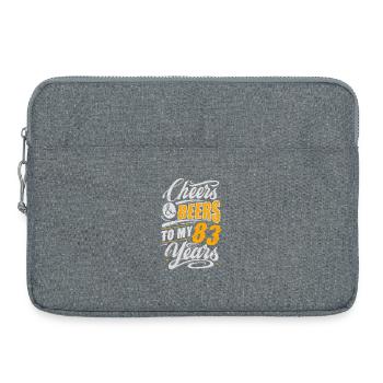83rd Birthday - Laptop bag 15" - heather grey - Front