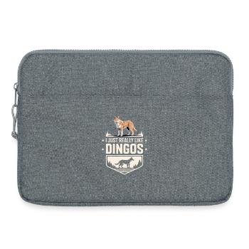 Dingo Australischer Wildhund Tierliebhaber Design - Laptoptasche 15" - Grau meliert - Vorne