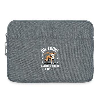 Dingo Australischer Wildhund Tierliebhaber Design - Laptoptasche 15" - Grau meliert - Vorne
