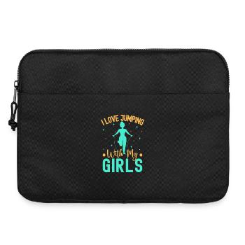 Fitness Fanatics Love Jumping With My Girls - Laptoptasche 15" - Schwarz - Vorne
