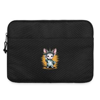 Sphinxkatze Freiheitsstatue Kunstwerk - Laptoptasche 15" - Schwarz - Vorne