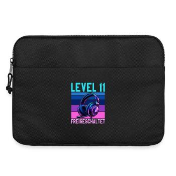 11. Geburtstag Junge Mädchen Gamer Level 11 - Laptoptasche 15" - Schwarz - Vorne
