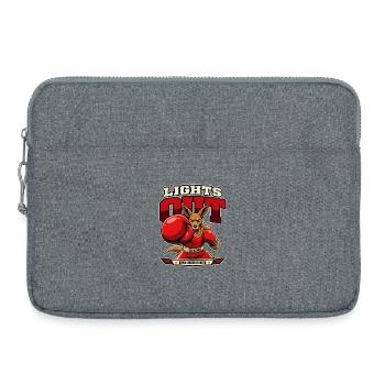 K.-O. Kangaroo – Lights Out Boxing - Sacoche pour ordinateur portable 15 pouces - gris chiné - Devant