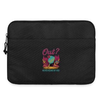 Joueur drôle de pickleball Pickleball Jamais - Sacoche pour ordinateur portable 15 pouces - noir - Devant