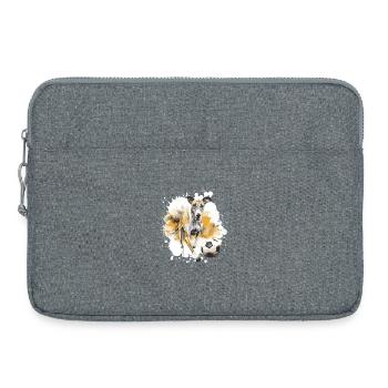 Équipe de football canin Greyhound - Sacoche pour ordinateur portable 15 pouces - gris chiné - Devant